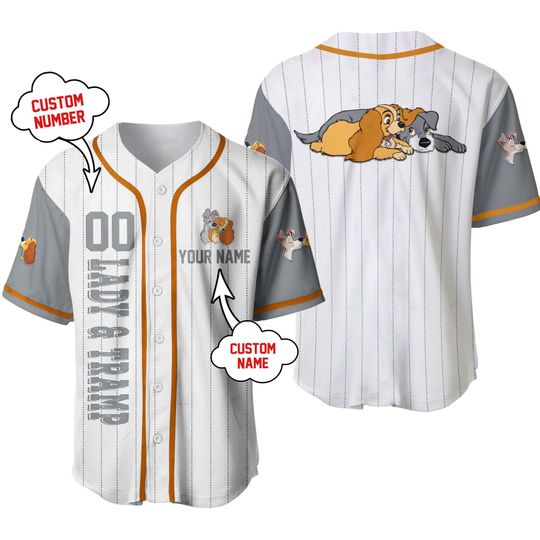 Lady & The Tramp Baseball Jersey