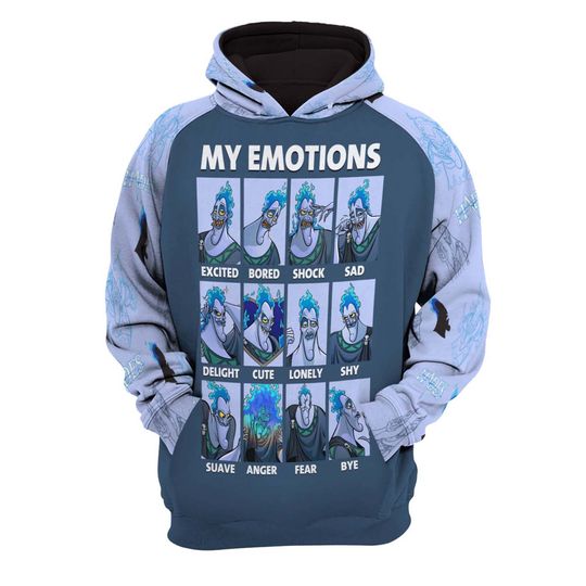 Hades My Emotions Disney 3D Printed Hoodie