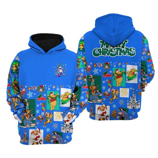 Eeyore Donkey Christmas Disney 3D Hoodie