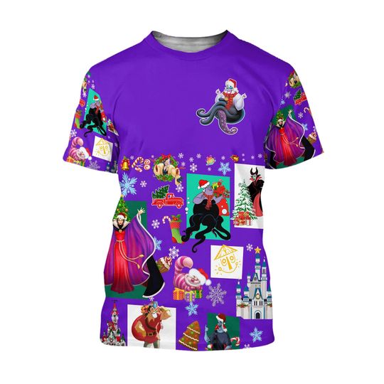 Ursula Violet Disney Christmas 2022 3d Shirt