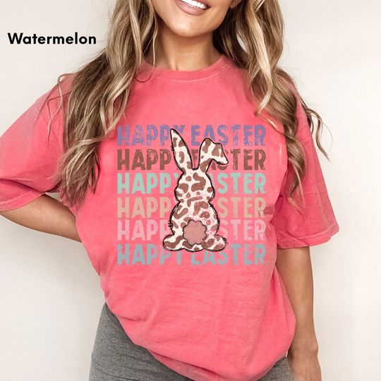 Happy Easter Shirt,Easter Bunny,Distressed Easter shirt