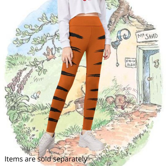 Kids Tigger Costume Leggings, Winnie the Pooh Halloween