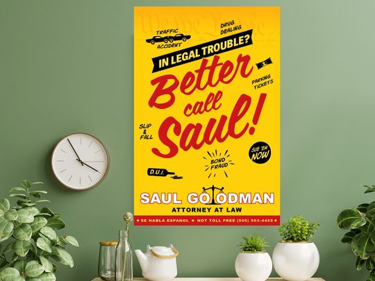 Better Call Saul Poster, TV Series Art, Poster Art