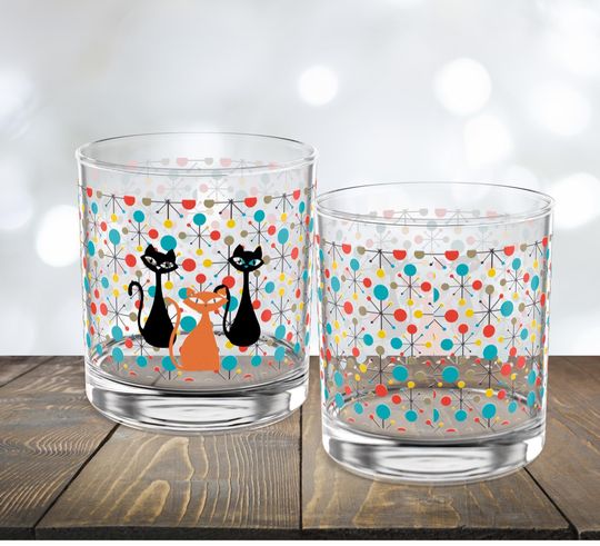 Atomic Kitschy Cats Rock Glasses