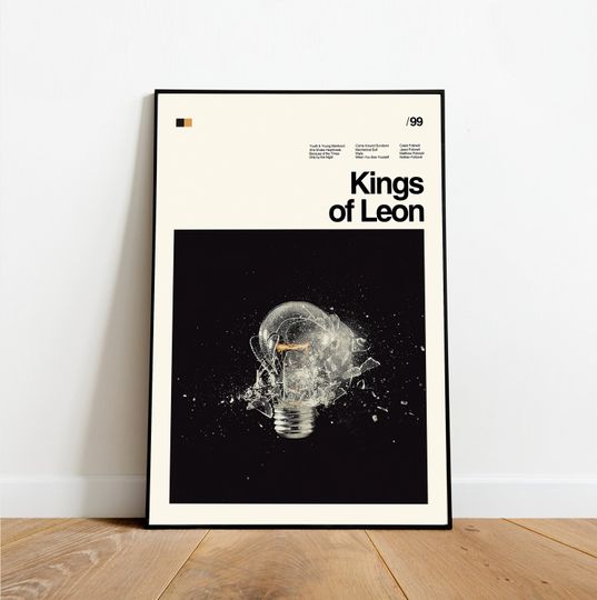 Kings of Leon Poster - Music Poster - Minimalist Art - Vintage Poster