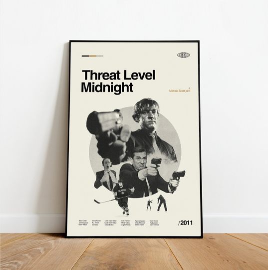 The Office- Threat Level Midnight - Retro Movie Poster
