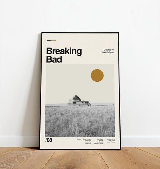 Breaking Bad Poster - Minimalist Art - vintage inspired Poster