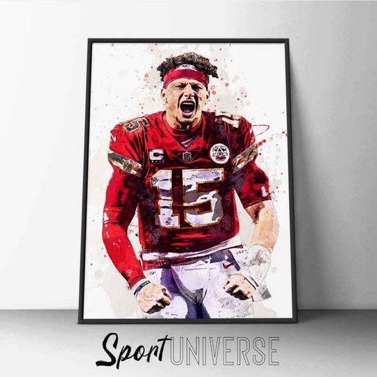 Patrick Mahomes poster Patrick Mahomes Premium Matte Vertical Posters