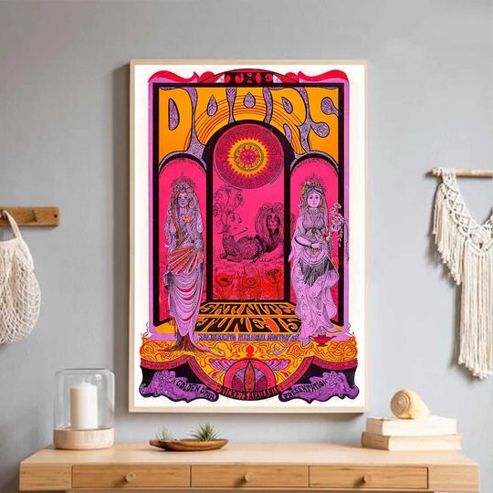 The Doors Sacramento Memorial Psychedelic Concert Poster