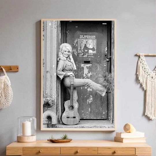 Dolly Parton Music Star Pop Music Poster,