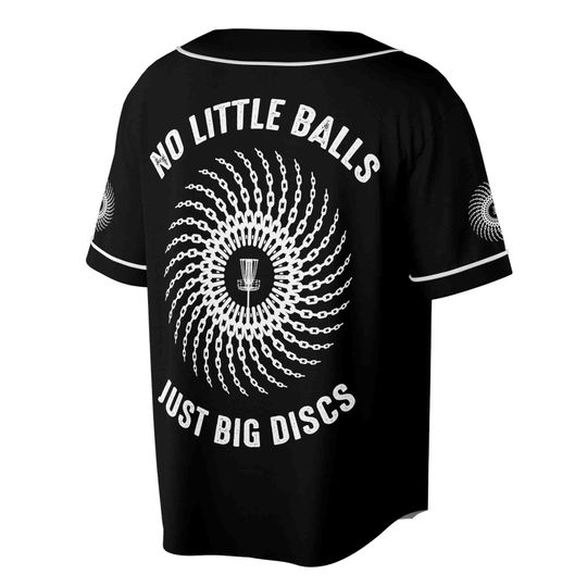 Custom Name No Little Balls Just Big Discs Disc Golf Baseball Jersey