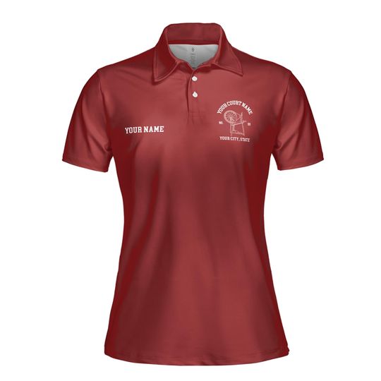 Personalized HOJ Heroines Of Jericho Maroon Women's Polo Shirt