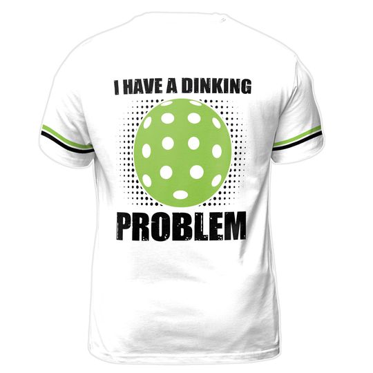 Custom Name I Having A Drinking Problem Argyle Pickleball Men's T-Shirt