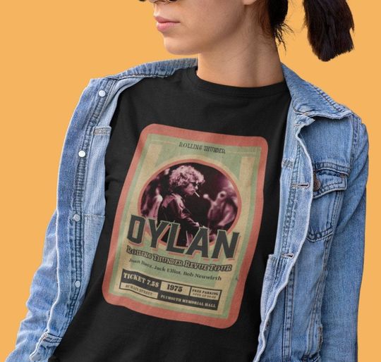 Bob Dylan, Rolling thunder, retro vintage folk 60's 70's T-Shirt