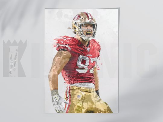 Nick Bosa Poster, S.an F.rancisco 49ers Poster