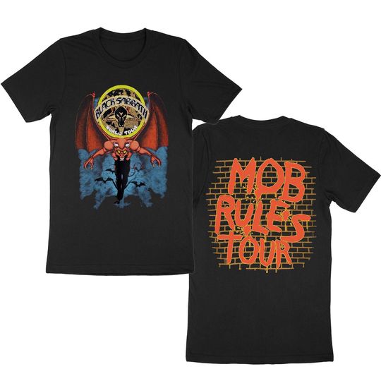 Vintage 80s Black Sabbath Mob Rules Tour T-Shirt