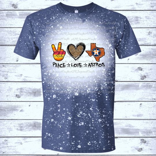 Peace, Love, Astros shirt | Sports team 3D Shirt