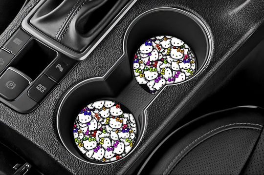 Hello Kitty Car Coasters- Set of 2