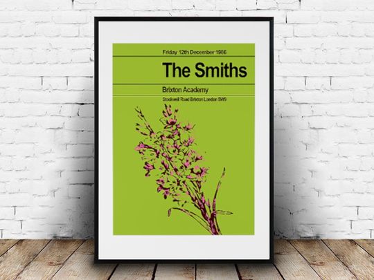 The Smiths 1986 Last Concert Poster