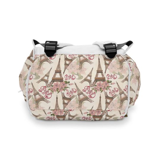 Paris-Themed Diaper Backpack