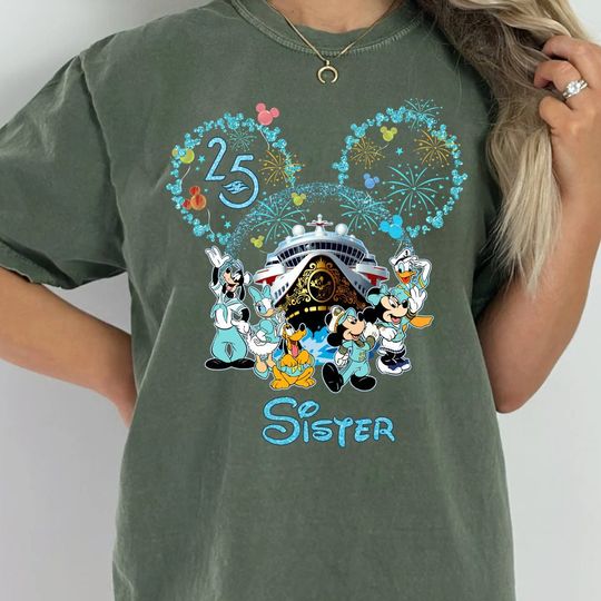 Personalized Disney Cruise Line 25th Anniversary Shirt
