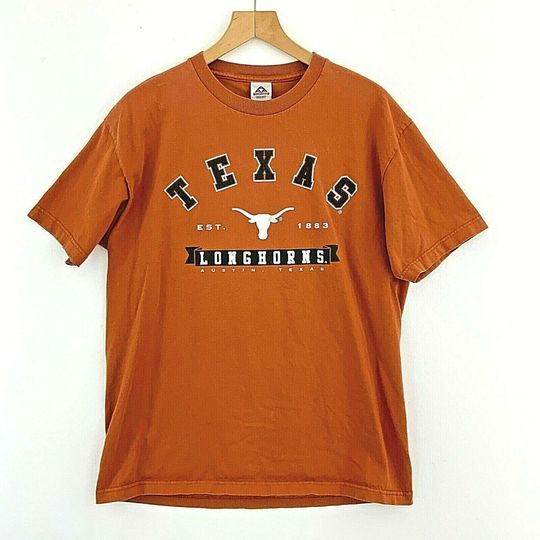 Texas Longhorns NCAA Vintage Brown T shirt