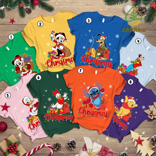 Disney Character Christmas Shirt