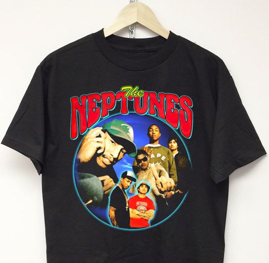 THE NEPTUNES T-SHIRT pharrell williams vintage n.e.r.d. concert tour