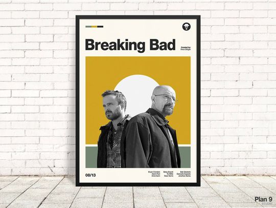 BREAKING BAD - Retro Tv Series Poster
