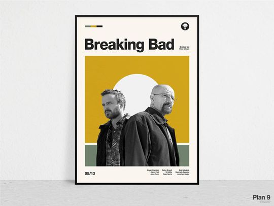 BREAKING BAD - Retro Tv Series Poster