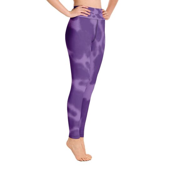 Purple Tie-DyeYoga Leggings