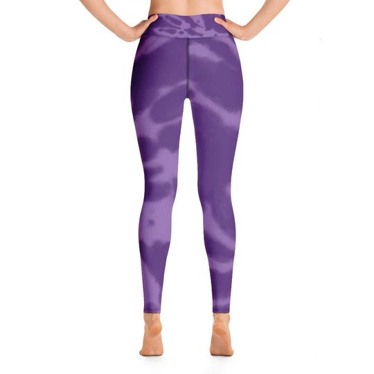 Purple Tie-DyeYoga Leggings