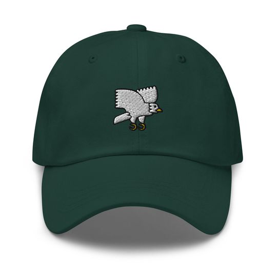 Eagle Embroidered Dad Hat: Unisex Cotton Twill Baseball Cap