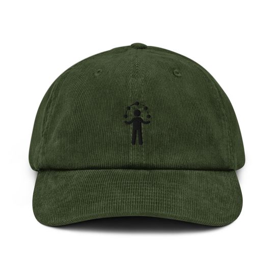 Juggling Corduroy Hat, Embroidered Corduroy Dad Cap - Multiple Colors