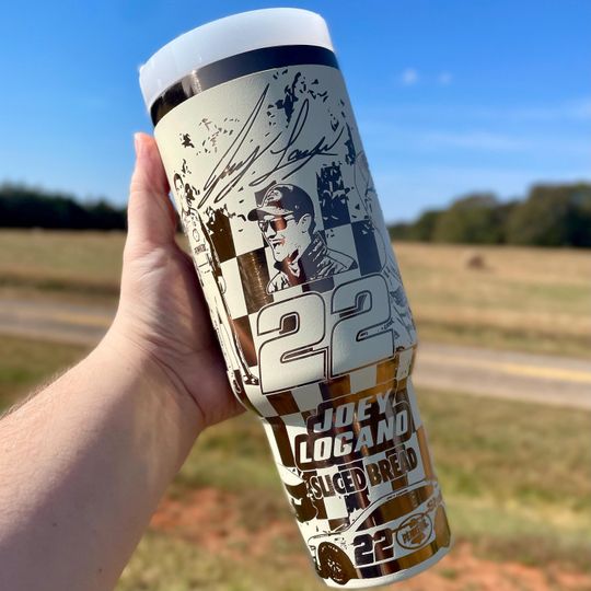Joey Logano 40oz Engraved Tumbler