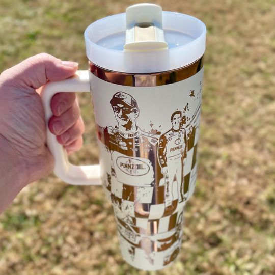 Joey Logano 40oz Engraved Tumbler