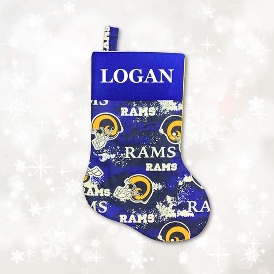 LA Rams Christmas Stocking with Customs Name!