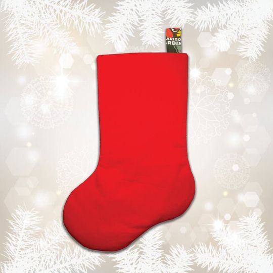 Arizonna Cardinals Christmas Stocking with Custom Name
