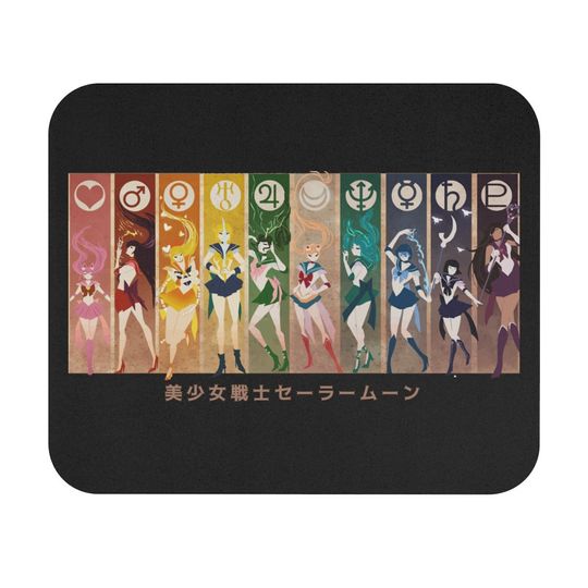 Sailor Moon All Characters Mouse Pad-sailor moon mouse pad,sailor moon mouse mat
