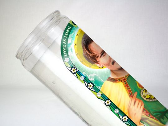Saint Johnny Depp Celebrity Prayer Candle: Non Scented