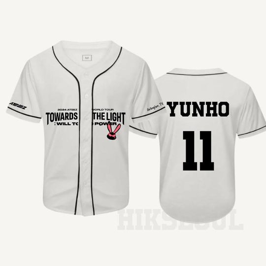 ATEEZ Towards the Light: Will to Power Tour Baseball Jersey