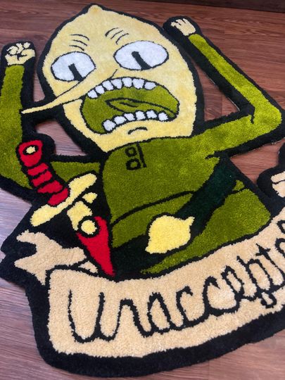 Tufted Gengar & Lemongrab Rug