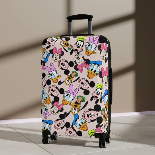 Disney Characters Pattern Luggage Cover,  Funny Disney Luggage Cover