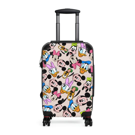 Disney Characters Pattern Luggage Cover,  Funny Disney Luggage Cover