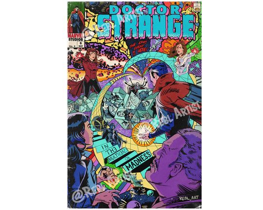 Doctor Strange Multiverse of Madness, Comic Book Poster