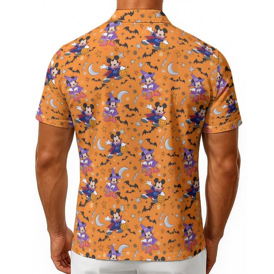 Halloween Hawaiian Shirt with Disney Mickey Print