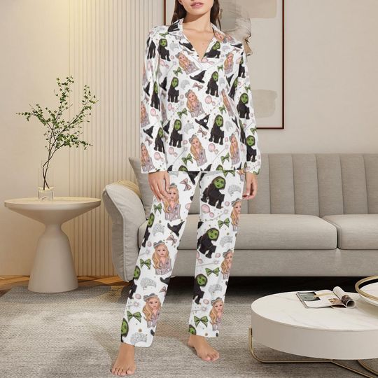 Wicked Pajama Set , Elphaba & Glinda couple pajamas,