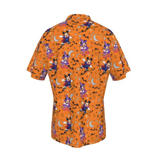 Halloween Hawaiian Shirt with Disney Mickey Print