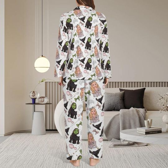 Wicked Pajama Set , Elphaba & Glinda couple pajamas,