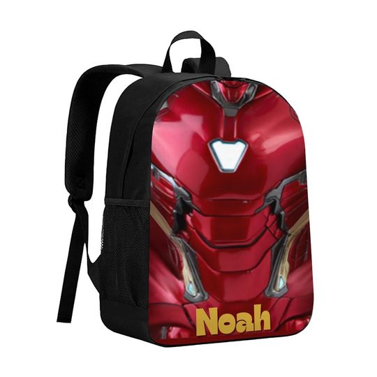 Personalized Iron Man Backpack, Avengers school backpack, Marvel Back to school Gift